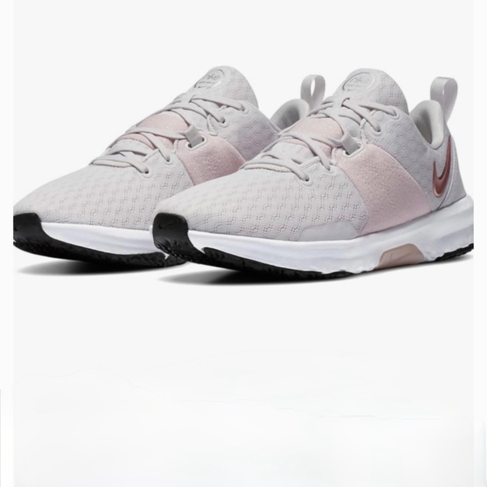 Nike Pink and Gray Sneakers with Breathable Mesh